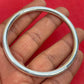 Plain Rounded Bangles Solid 925 Sterling Silver Bangles, 4mm Round Thickness Bangles, Heavy Mens Bangles, Handmade Chunky Bangles, Everyday Wear
