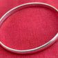Plain Half Round Bangle, Handmade Chunky Bangle, Solid 925 Sterling Silver Bangles, 4mm Wide Bangle, Mens and Women Bangle, Gift For Her,