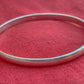 Plain Half Round Bangle, Handmade Chunky Bangle, Solid 925 Sterling Silver Bangles, 4mm Wide Bangle, Mens and Women Bangle, Gift For Her,