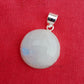 22mm Round Moonstone Pendant, Rainbow Moonstone Pendant For Her, Statement Pendant, Dangling Pendant, Handmade Pendant,