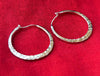 30MM Circel Shape Hoops Earrings-925 Sterling Silver Hammered Hoops-Handmade Open Circle Earrings-Elegance Hoops Earrings-Gift For Her