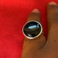Natural Black Onyx Ring-925 Sterling Silver Ring-Statement Ring-22mm Round Stone Ring-Women Ring-Handmade Round Gemstone Ring-Gift For Her